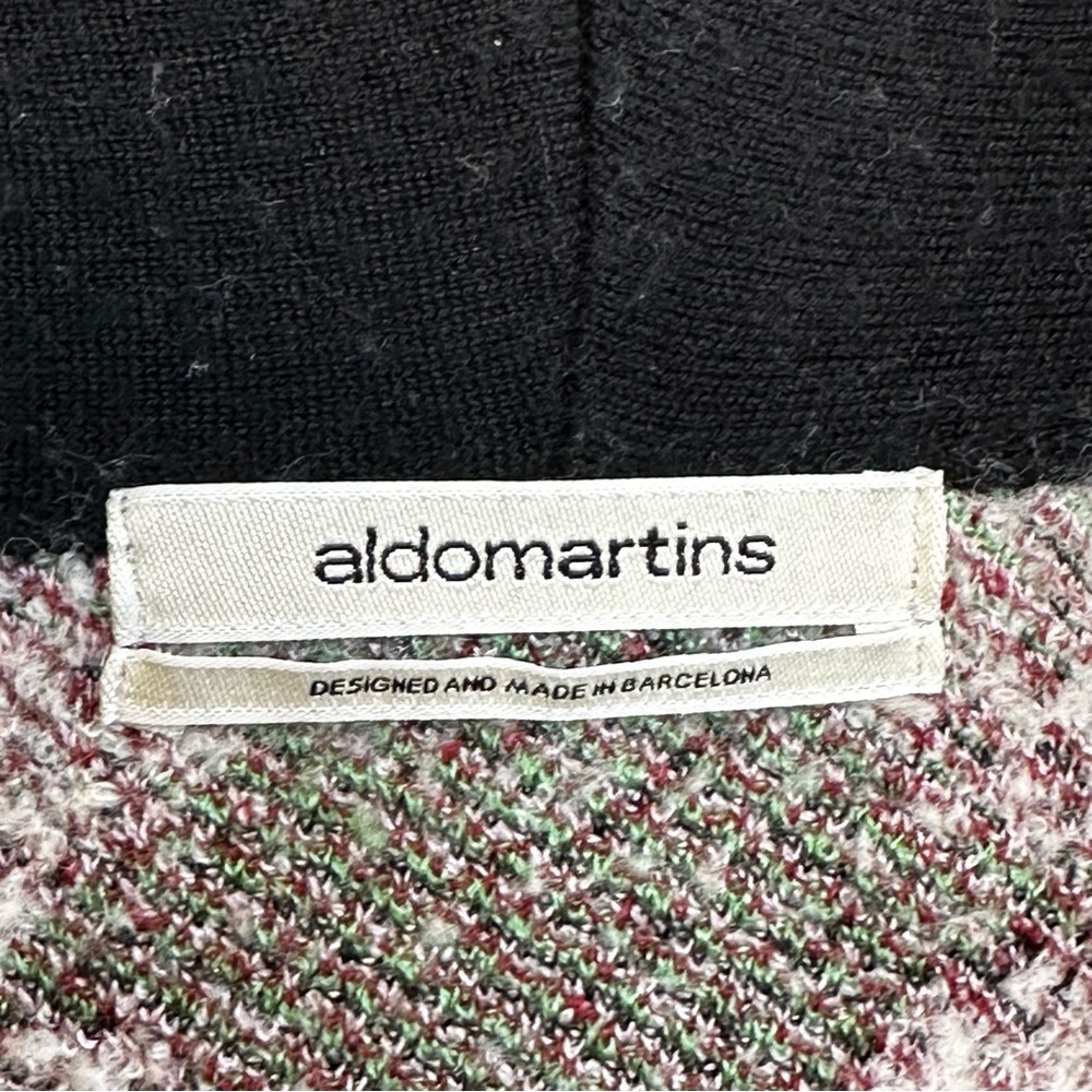 Aldo Martins Barcelona Floral Intarsia Knit Cardigan Wool Blend Size S/M - Picture 2 of 13